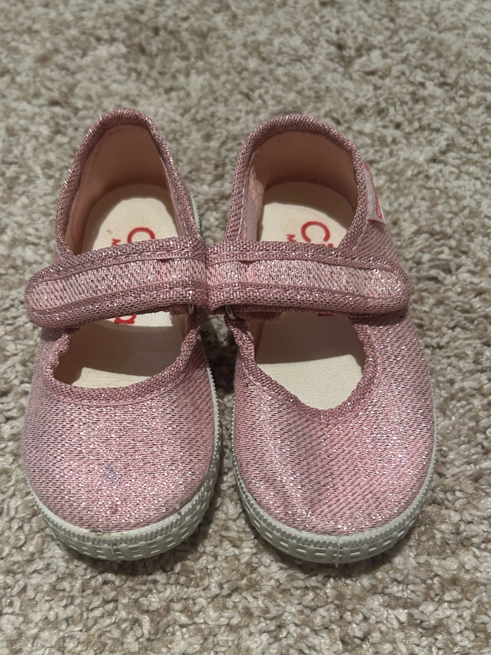 Cienta Pink Sparkle Mary Jane Shoes